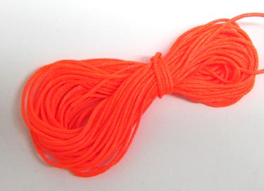 Polyesterkordel 1mm Pack à 5m orange